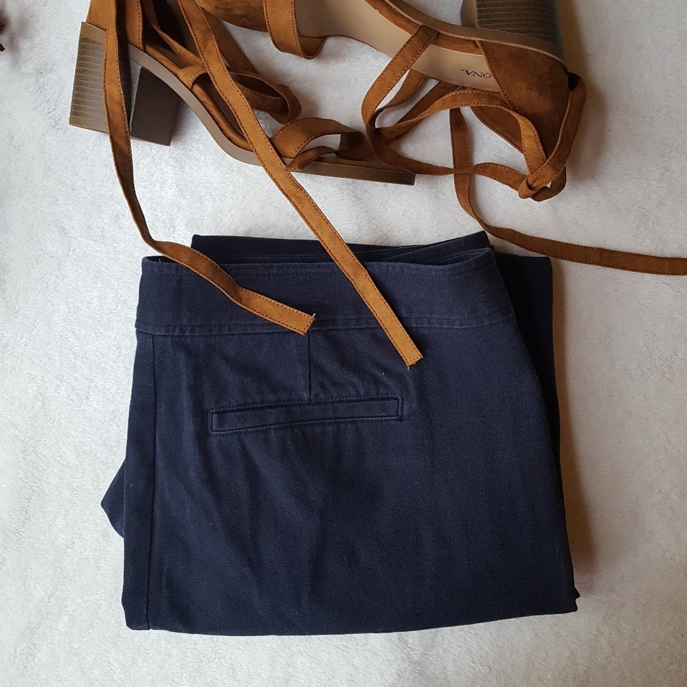 Chaps womens dark blue stretchy pants